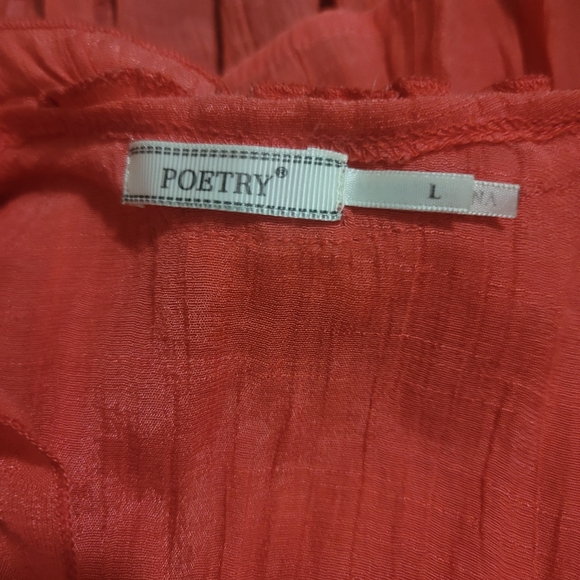 Poetry Sleeveless Ruffled Button Down Blouse - Picture 3 of 4